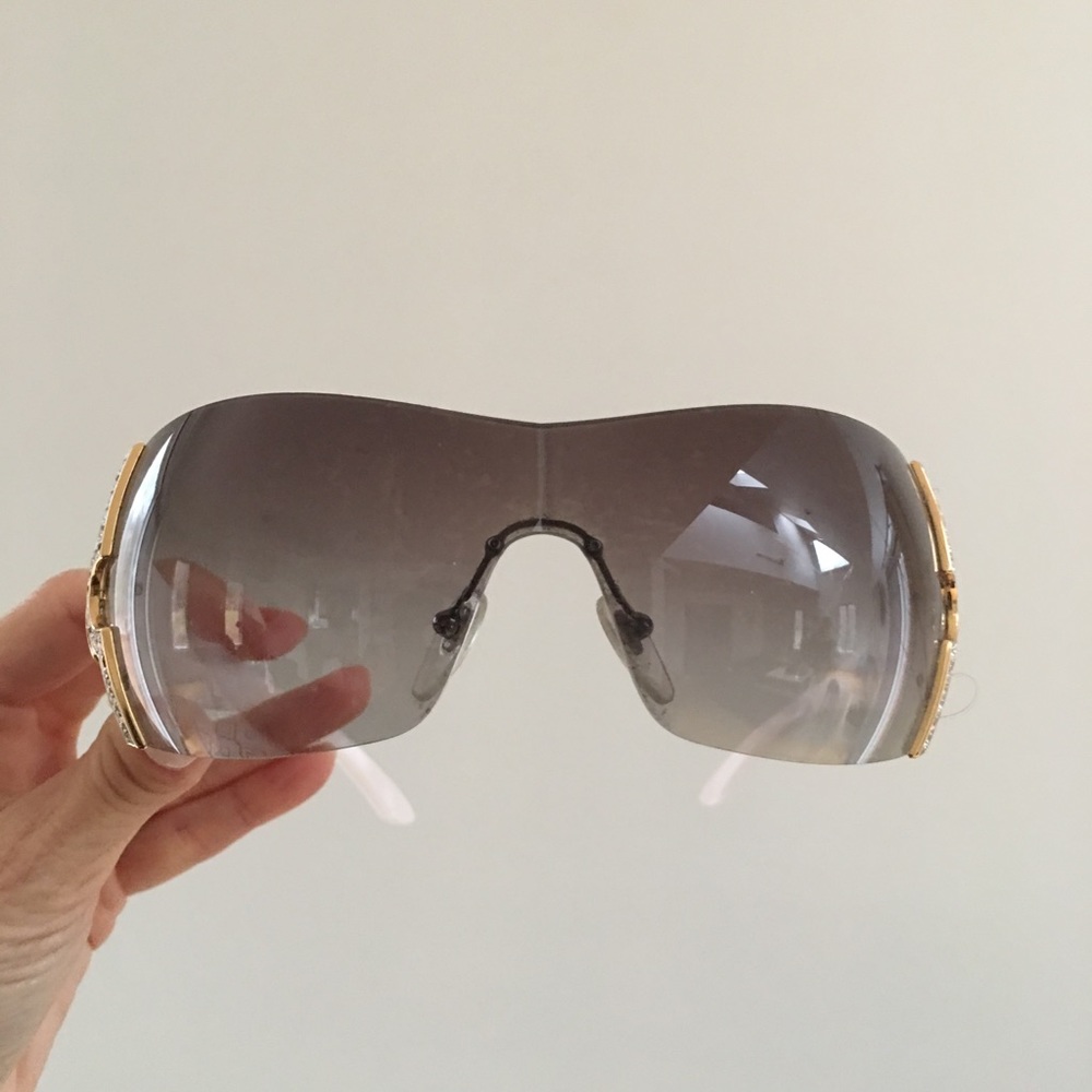 Bvlgari shield sunglasses